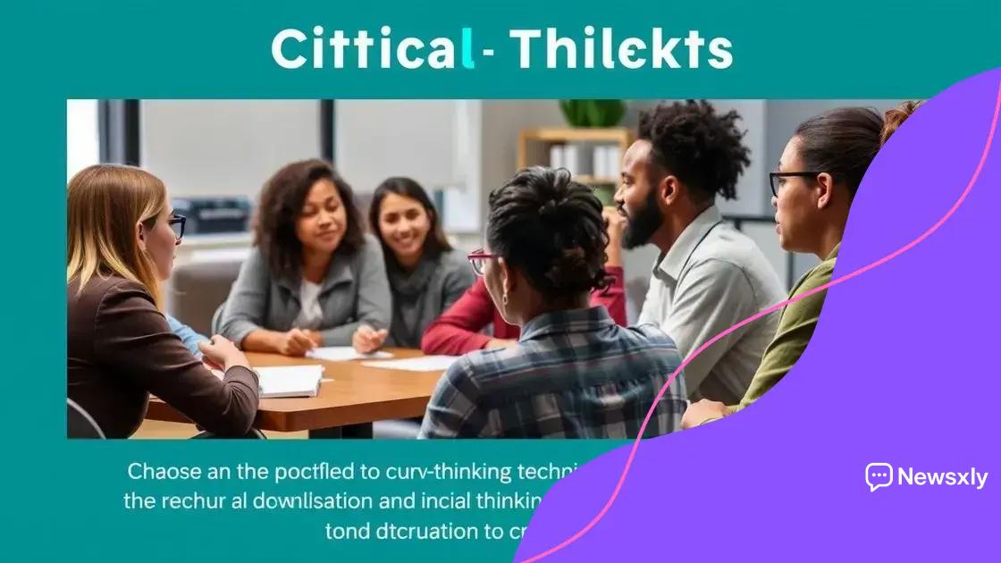 How to develop critical thinking skills
